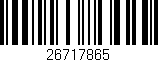 Código de barras (EAN, GTIN, SKU, ISBN): '26717865'