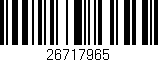 Código de barras (EAN, GTIN, SKU, ISBN): '26717965'