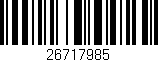 Código de barras (EAN, GTIN, SKU, ISBN): '26717985'