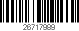 Código de barras (EAN, GTIN, SKU, ISBN): '26717989'