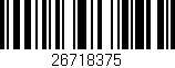 Código de barras (EAN, GTIN, SKU, ISBN): '26718375'