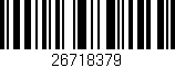 Código de barras (EAN, GTIN, SKU, ISBN): '26718379'
