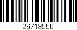 Código de barras (EAN, GTIN, SKU, ISBN): '26718550'