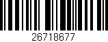 Código de barras (EAN, GTIN, SKU, ISBN): '26718677'