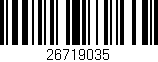Código de barras (EAN, GTIN, SKU, ISBN): '26719035'