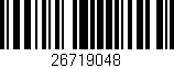 Código de barras (EAN, GTIN, SKU, ISBN): '26719048'