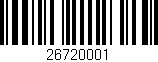 Código de barras (EAN, GTIN, SKU, ISBN): '26720001'