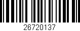 Código de barras (EAN, GTIN, SKU, ISBN): '26720137'
