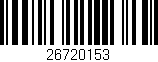 Código de barras (EAN, GTIN, SKU, ISBN): '26720153'