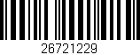 Código de barras (EAN, GTIN, SKU, ISBN): '26721229'