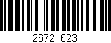 Código de barras (EAN, GTIN, SKU, ISBN): '26721623'