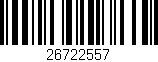 Código de barras (EAN, GTIN, SKU, ISBN): '26722557'