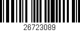 Código de barras (EAN, GTIN, SKU, ISBN): '26723089'