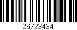 Código de barras (EAN, GTIN, SKU, ISBN): '26723434'