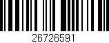 Código de barras (EAN, GTIN, SKU, ISBN): '26726591'