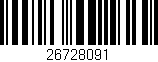 Código de barras (EAN, GTIN, SKU, ISBN): '26728091'
