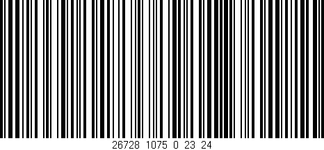 Código de barras (EAN, GTIN, SKU, ISBN): '26728_1075_0_23/24'