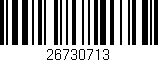 Código de barras (EAN, GTIN, SKU, ISBN): '26730713'