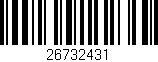 Código de barras (EAN, GTIN, SKU, ISBN): '26732431'