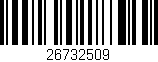 Código de barras (EAN, GTIN, SKU, ISBN): '26732509'