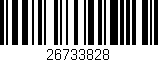 Código de barras (EAN, GTIN, SKU, ISBN): '26733828'