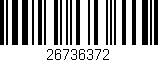 Código de barras (EAN, GTIN, SKU, ISBN): '26736372'