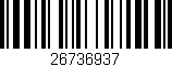 Código de barras (EAN, GTIN, SKU, ISBN): '26736937'