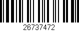 Código de barras (EAN, GTIN, SKU, ISBN): '26737472'