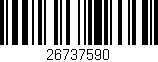 Código de barras (EAN, GTIN, SKU, ISBN): '26737590'