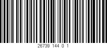 Código de barras (EAN, GTIN, SKU, ISBN): '26739_144_0_1'