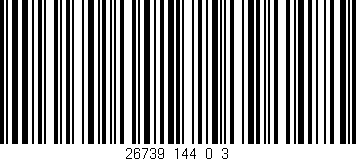 Código de barras (EAN, GTIN, SKU, ISBN): '26739_144_0_3'