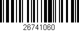 Código de barras (EAN, GTIN, SKU, ISBN): '26741060'