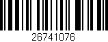 Código de barras (EAN, GTIN, SKU, ISBN): '26741076'