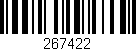 Código de barras (EAN, GTIN, SKU, ISBN): '267422'