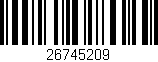 Código de barras (EAN, GTIN, SKU, ISBN): '26745209'