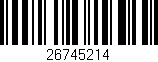 Código de barras (EAN, GTIN, SKU, ISBN): '26745214'