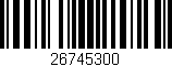 Código de barras (EAN, GTIN, SKU, ISBN): '26745300'