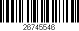 Código de barras (EAN, GTIN, SKU, ISBN): '26745546'