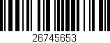 Código de barras (EAN, GTIN, SKU, ISBN): '26745653'