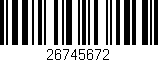 Código de barras (EAN, GTIN, SKU, ISBN): '26745672'