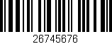 Código de barras (EAN, GTIN, SKU, ISBN): '26745676'