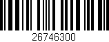Código de barras (EAN, GTIN, SKU, ISBN): '26746300'