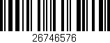 Código de barras (EAN, GTIN, SKU, ISBN): '26746576'