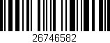 Código de barras (EAN, GTIN, SKU, ISBN): '26746582'
