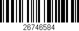 Código de barras (EAN, GTIN, SKU, ISBN): '26746584'
