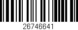 Código de barras (EAN, GTIN, SKU, ISBN): '26746641'
