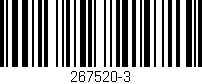 Código de barras (EAN, GTIN, SKU, ISBN): '267520-3'