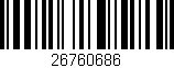 Código de barras (EAN, GTIN, SKU, ISBN): '26760686'