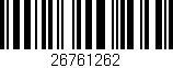Código de barras (EAN, GTIN, SKU, ISBN): '26761262'