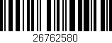 Código de barras (EAN, GTIN, SKU, ISBN): '26762580'